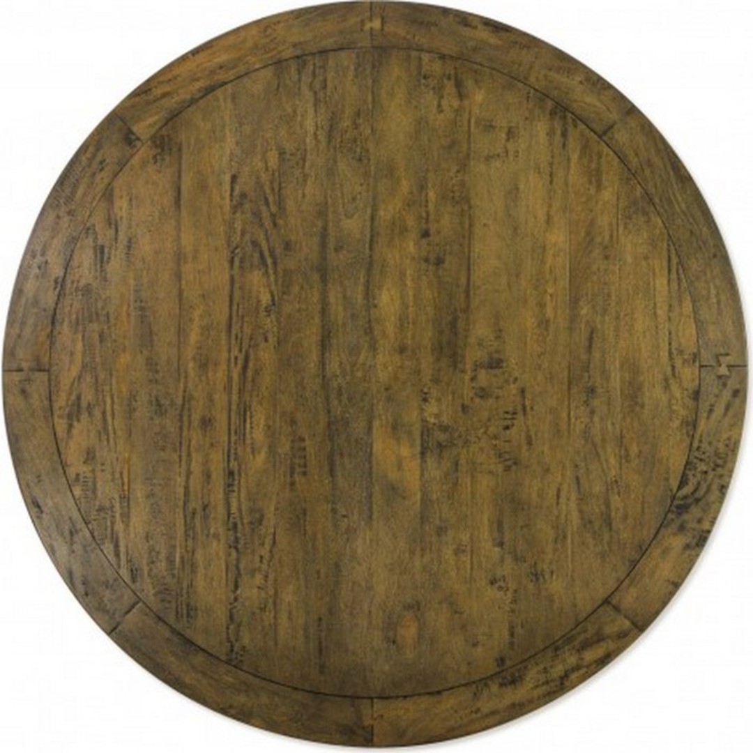 Antique Mango Wood Round Dining Table 150cm image 2